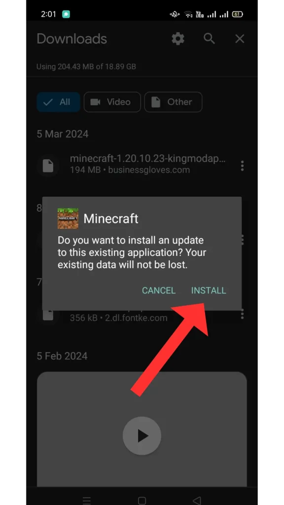 downloading process 7